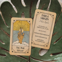 Frisör-Tarotkarte Illustration Himmels-Sonne