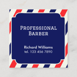 Frisstylist Barber Quadratische Visitenkarte