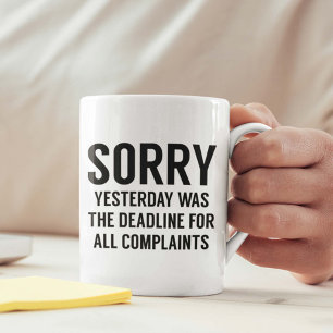 Frist für Beschwerden Kaffeetasse