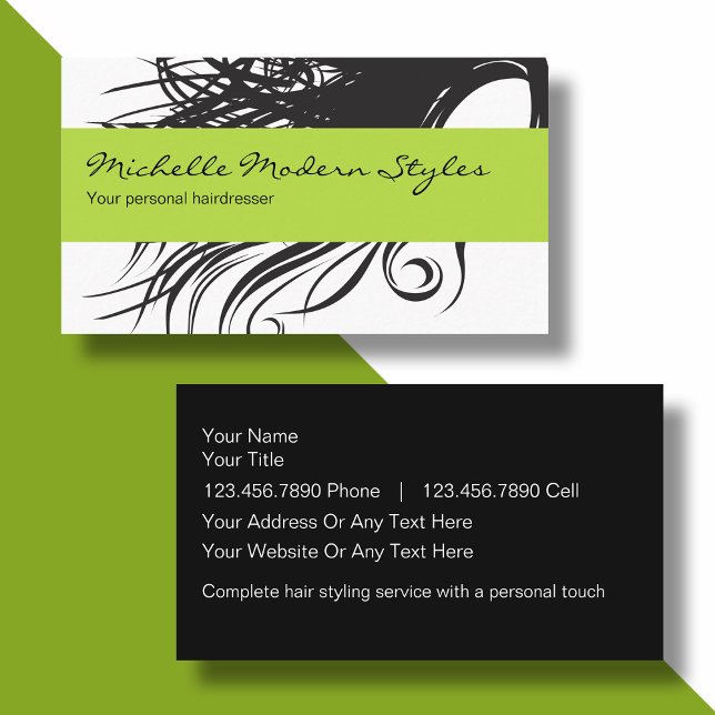 Frisur Beauty Business Cards Visitenkarte (Von Creator hochgeladen)