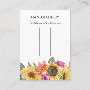 Frisur-Clip-Barrett-Display-Karte   Sonnenblumen Visitenkarte