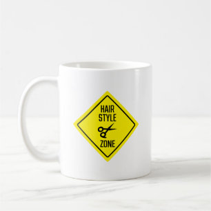 Frisur-Friseur-Shop-Zone-Zeichen   Klassische Tass Kaffeetasse