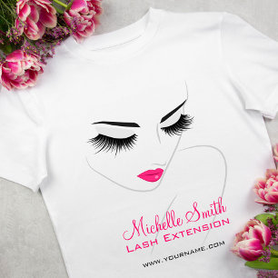 Frisur- und Schönheits-Lash-Extension-Unternehmens T-Shirt