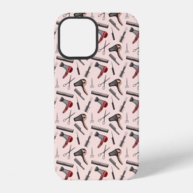 Frisuren-Stil-Muster iPhone Hülle (Rückseite)