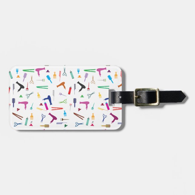 Frisurwerkzeuge 2 gepäckanhänger (Vorderseite horizontal)