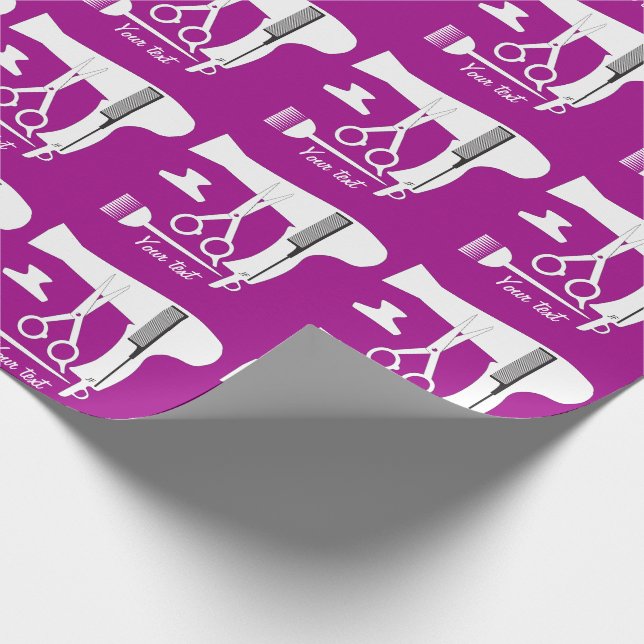 Frisurwerkzeuge Geschenkpapier (Ecke)