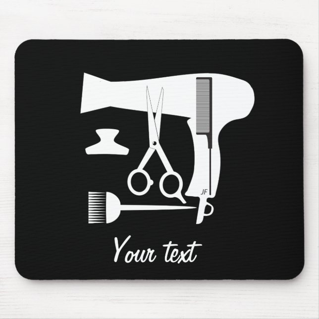 Frisurwerkzeuge Mousepad (Vorne)