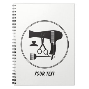 Frisurwerkzeuge Notizblock