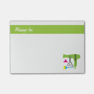 Frisurwerkzeuge Post-it Klebezettel