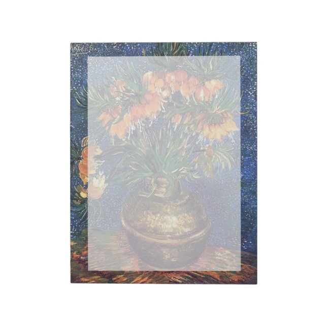 Fritilinhaber in einer Kupfervase von Van Gogh Notizblock (Rotiert)