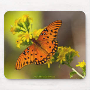 Fritillary Gulf Butterfly Geschenke und Bekleidung Mousepad