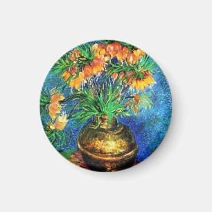 Fritillerien in einer Kupfer Vase Van Gogh Fine Ar Magnet