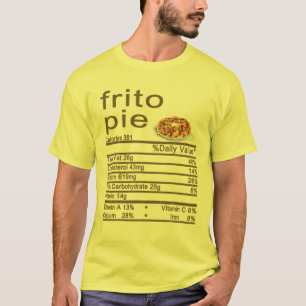 Frito Pie Nutrition Facts Label Erntedank Chris T-Shirt