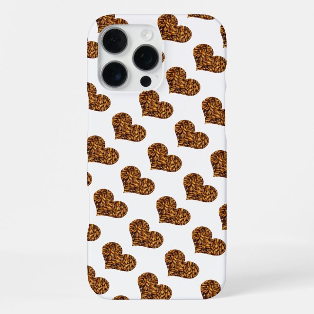 Frittierte Seidenraupen Herz iPhone Hülle (Rückseite)