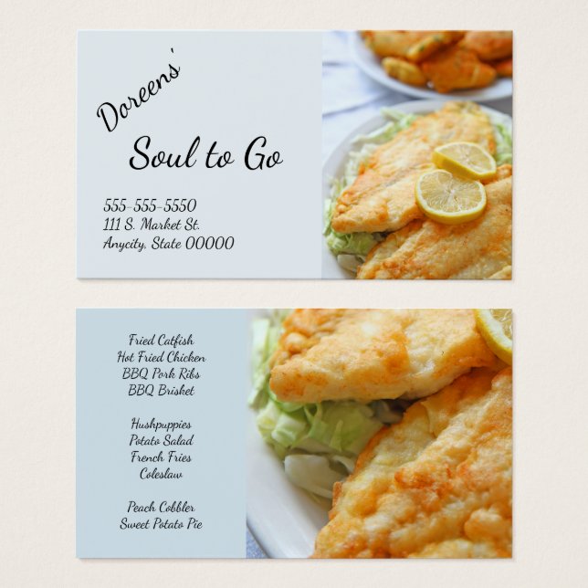 Frittierter Fisch mit Hushwelpen (Vorne & Hinten)