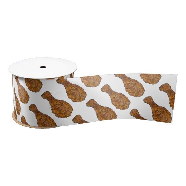 Frittierter Hühnerleg Drumstick Südliches Soul Leb Satinband (Spule)