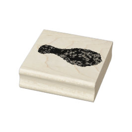 Frittierter Hühnerleg Picnic Soul Food Drumstick Gummistempel