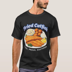 Frittierter Wels Südliche Meeresfrüchte, Lustiges T-Shirt