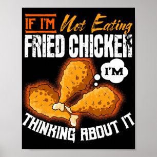 Frittiertes Hähnchen Essen Liebhaber Gericht Chef Poster