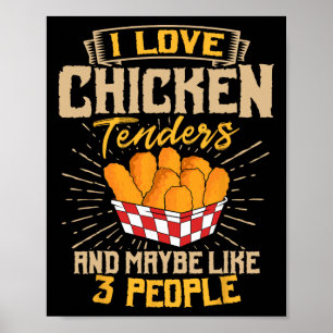 Frittiertes Hähnchen Essen Liebhaber Restaurant Ge Poster