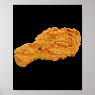 Frittiertes Hähnchenkeulen T-Shirt Poster