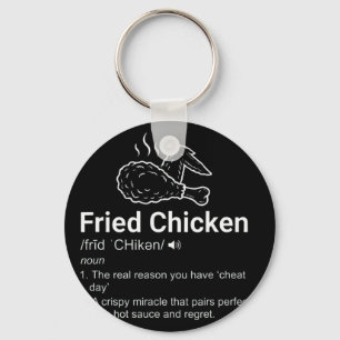 Frittiertes Hühnchen Definition Lustiges Wörterbuc Schlüsselanhänger