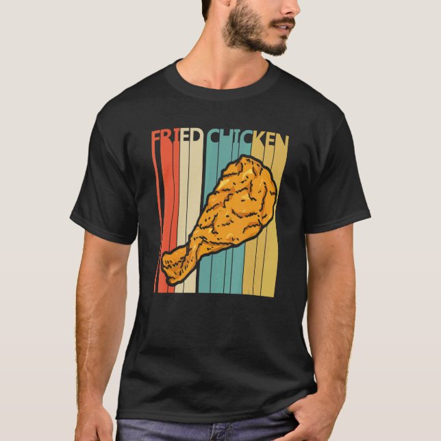 Frittiertes Hühnchen Essen T-Shirt (Vorderseite)