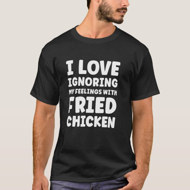 Frittiertes Hühnchen für Frauen oder Männer Lustig T-Shirt (Vorderseite)