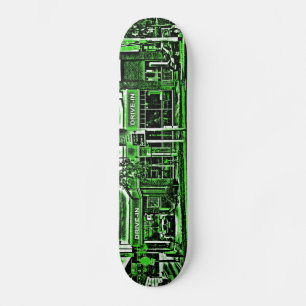 Frittiertes Hühnchen in Grün Skateboard