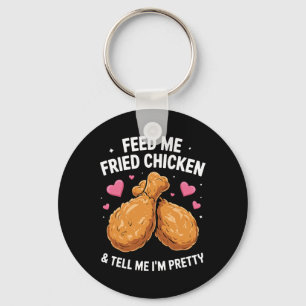 Frittiertes Hühnchen Kunst Für Männer Frauen Kinde Schlüsselanhänger