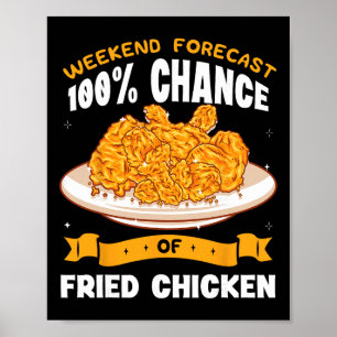 Frittiertes Hühnchen-Mahlzeit beschichtetes Gerich Poster