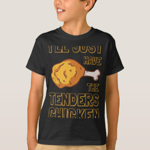 Frittiertes Hühnchen Mariniert Saftig Überzogenes T-Shirt