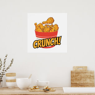 Frittiertes Hühnchen Poster