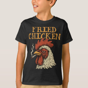 Frittiertes Hühnchen raucht Gras Männer Frauen T-Shirt