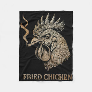 Frittiertes Hühnchen raucht Marihuana Kiffer  Fleecedecke
