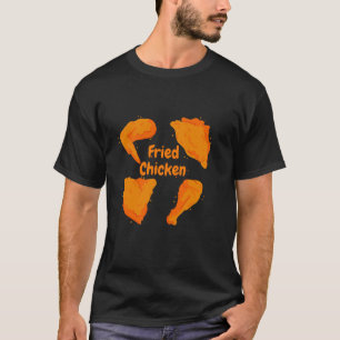 Frittiertes Hühnchen-Set Bein Schenkel Flügel Lust T-Shirt