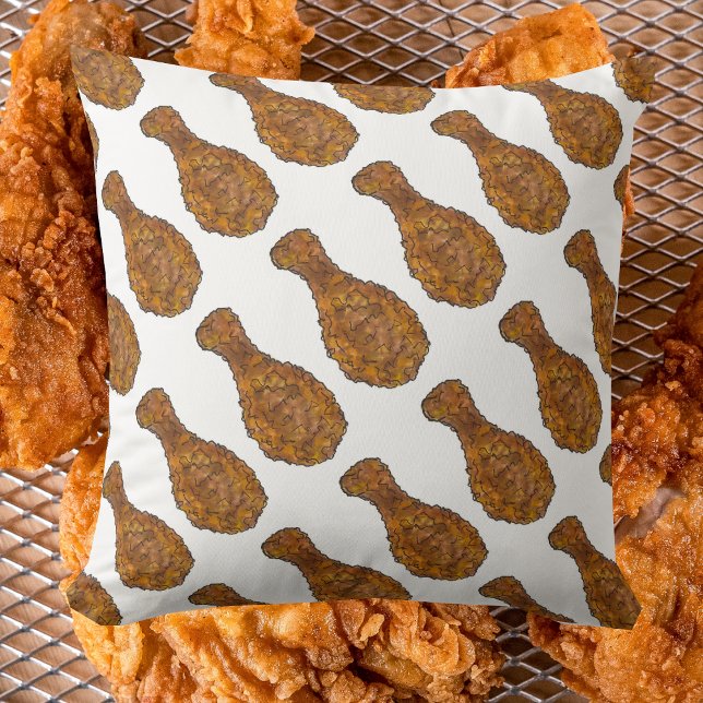 Frittiertes Hühnerleg Soul Food Feinschmecker Kissen (Fried Chicken Pillow)