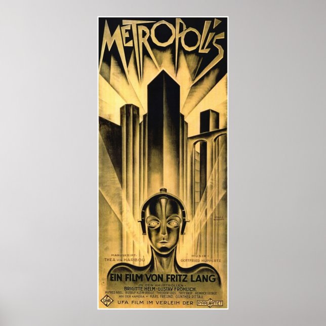 Fritz Lang Metropolis Poster (Vorne)