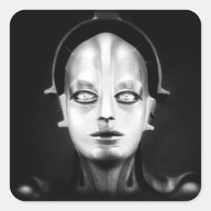 Fritz Langs Maschinenmensch Quadratischer Aufkleber