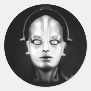 Fritz Langs Maschinenmensch Runder Aufkleber