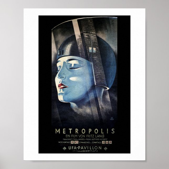 Fritz Langs Metropolis (1927) Poster (Vorne)