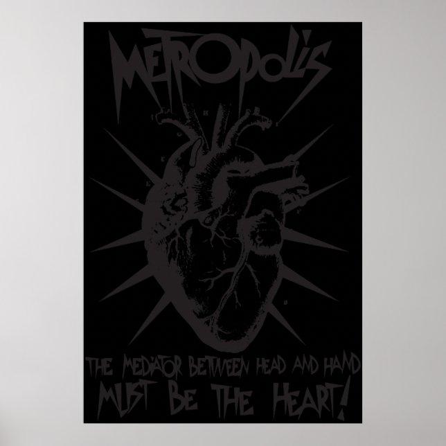 Fritz Langs Metropolis Der Vermittler zwischen Han Poster (Vorne)