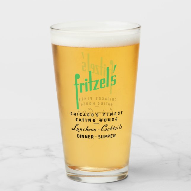 Fritzel's Restaurant, Staat & Lake, Chicago, IL Glas (Vorne (Gefüllt))