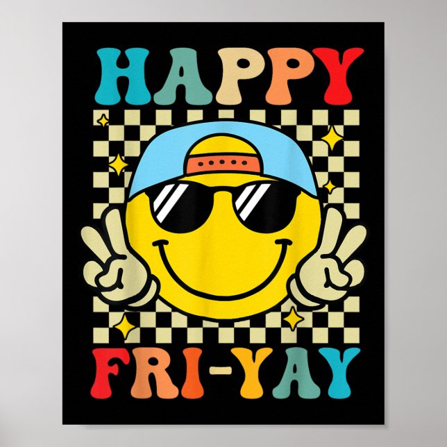 FRIYY Funny Fri Yay Lehrer Schüler Freitag Poster (Vorne)