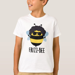 Frizz-Bee Funny Afro Bee Pun T-Shirt