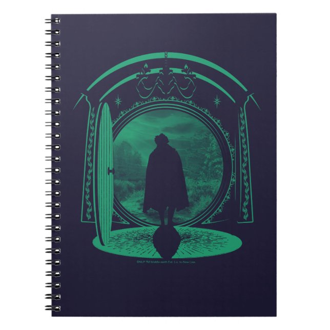 FRODO™ Leaving THE SHIRE™ Silhouette Notizblock (Vorderseite)