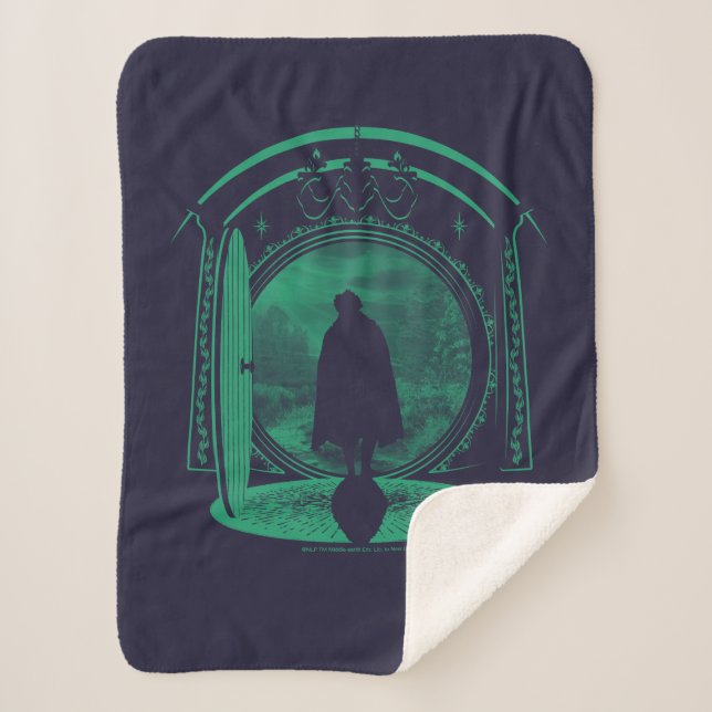 FRODO™ Leaving THE SHIRE™ Silhouette Sherpadecke (Vorderseite)