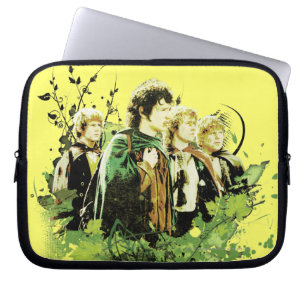 FRODO™ mit Hobbits Vector Collage Laptopschutzhülle