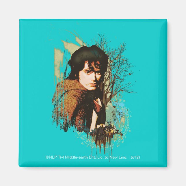 FRODO™ Mixed Media Vector Collage Magnet (Vorne)