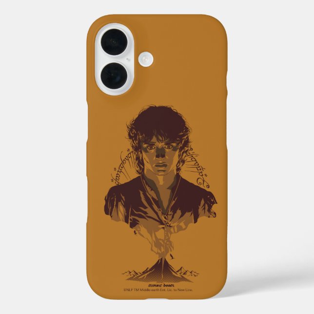 FRODO™ MOUNT DOOM™ Tengwar-Inschrift Grafik Case-Mate iPhone Hülle (Rückseite)